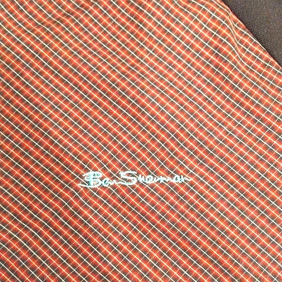 Ben Sherman Track Jacket, Brown with Red Plaid inset, Size Large, Men's - Picture 5 of 8